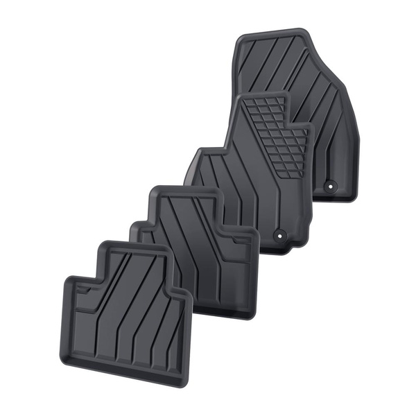 TPE Fußmatten Auto für MG ZS SUV (2024-....) - schwarz Automatten Autoteppiche