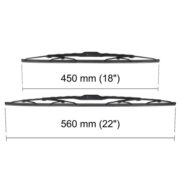 Vordere Scheibenwischer für Fiat Stilo Hatchback, Multi Wagon (10.2001-06.2005) - Wischerblätter Standard