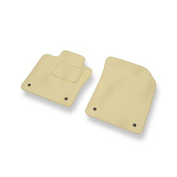 Fußmatten Auto für Volvo XC60 II SUV (2017-....) - Premium Velours beige Automatten Autoteppiche