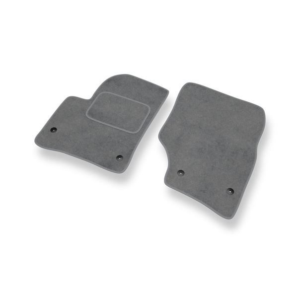 Fußmatten Auto für Volkswagen Touareg I SUV (2002-2010) - Premium Velours graue Automatten Autoteppiche