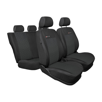 Maßgeschneiderte Sitzbezüge Auto für Volkswagen Golf VI Hatchback, Variant (2008-2012) - Autositzbezüge Schonbezüge für Autositze - 2. Reihe - Sitz und Lehne geteilt, Bezug für die hintere Armlehne - E1