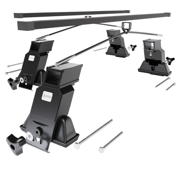 Stahl-Dachträger für Daewoo Nexia (1995-2006) - schwarz Dachträger Dachgepäckträger - Montagepunkte
