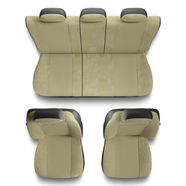 Universal Sitzbezüge Auto für Toyota Yaris I, II, III, IV (1999-....) - Autositzbezüge Schonbezüge für Autositze - PG-3