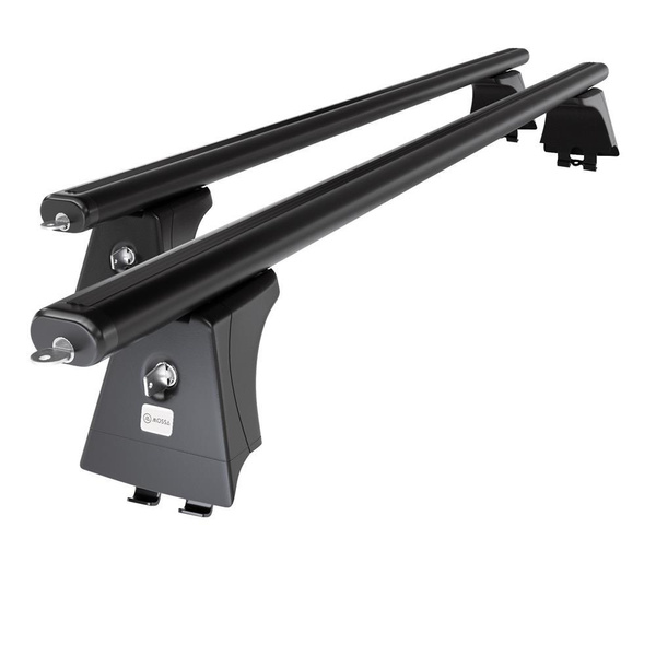 Aluminium-Dachträger für Renault Scenic mk II (2003-2008) - schwarz Dachträger Dachgepäckträger - Montagepunkte