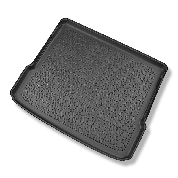 Set Kofferraumschale und angepasste Autoteppiche TPE für: Mercedes-Benz EQB X243 SUV (12.2021-....) - 5 Sitze;oberer Kofferraum (für Multiboden);beweglicher Boden in höchster Stellung;7 Sizte - 3. Reihe umgelegt