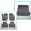 Set Kofferraumschale und angepasste Autoteppiche TPE PREMIUM für: Volvo XC90 I SUV (2002-04.2015) - 5/7 Sitze (3. Reihe umgelegt)