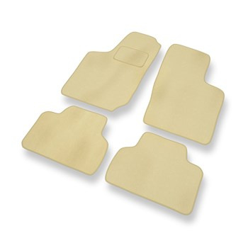 Fußmatten Auto für Opel Tigra A Coupé (1994-2000) - Premium Velours beige Automa