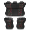 Universal Sitzbezüge Auto für Peugeot 308 I, II, III (2007-....) - Autositzbezüge Schonbezüge für Autositze - UNE-RD