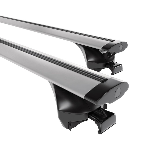 Aluminium-Dachträger für Mitsubishi Outlander mk III (2013-2021) - silbern Dachträger Dachgepäckträger - integrierte Relinge