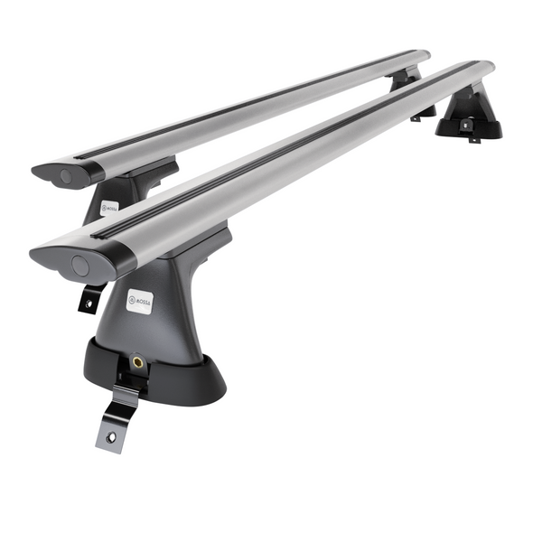 Aluminium-Dachträger für Dacia Sandero mk I (2007-2012) - silbern Dachträger Dachgepäckträger - ohne Montagelemente