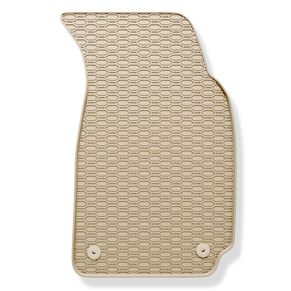 Gummifußmatten Auto für Volkswagen Passat B5 Limousine, Variant (1996-2005) - Gummimatten Gummi Fußmatten - beige - 4 Stk.