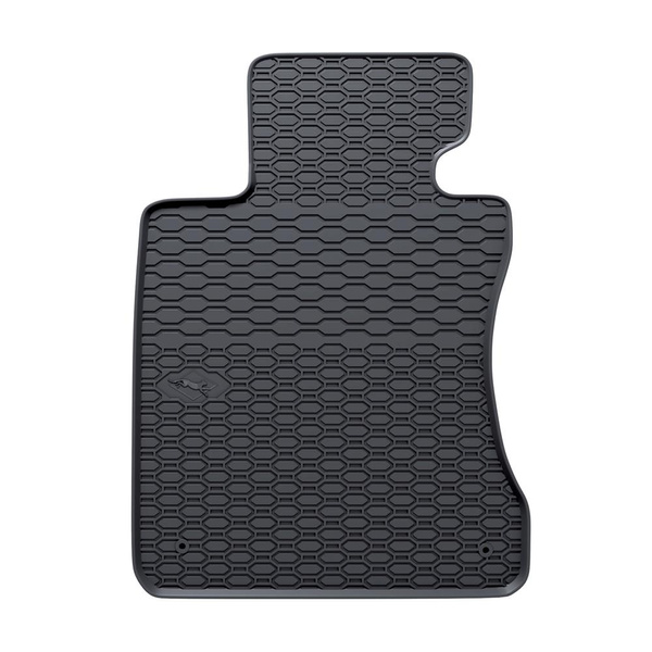 Gummifußmatten Auto für BMW 5er E60, E61 Limousine, Touring (2003-2010) - Gummimatten Gummi Fußmatten - schwarz - 4 Stk.