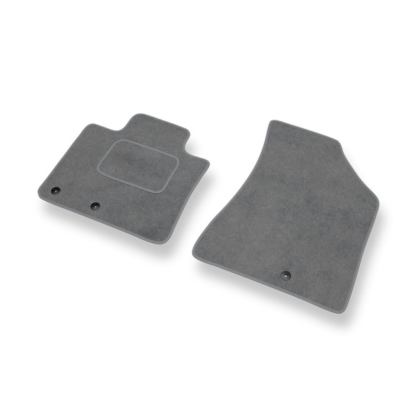 Fußmatten Auto für Kia Sorento II SUV (2009-2015) - Premium Velours graue Automatten Autoteppiche