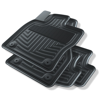 Gummifußmatten Auto für Seat Leon III Hatchback, Sportstourer (2012-2020) - Gumm