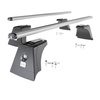 Aluminium-Dachträger für Toyota RAV4 V (2019-....) - silbern Dachträger Dachgepäckträger - integrierte Relinge