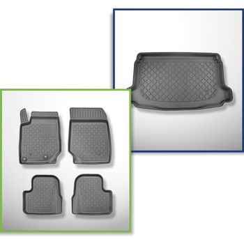 Set Kofferraumschale und angepasste Autoteppiche TPE für: Jeep Avenger SUV (01.2