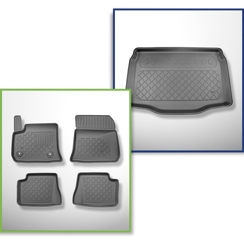 Set Kofferraumschale und angepasste Autoteppiche TPE für: Fiat 600e Hatchback (0