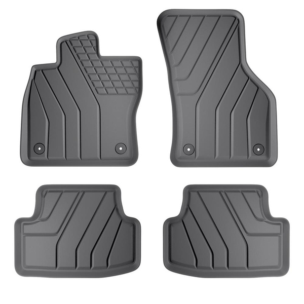 TPE Fußmatten Auto für Seat Leon IV Hatchback (03.2020-....) - schwarz Automatten Autoteppiche