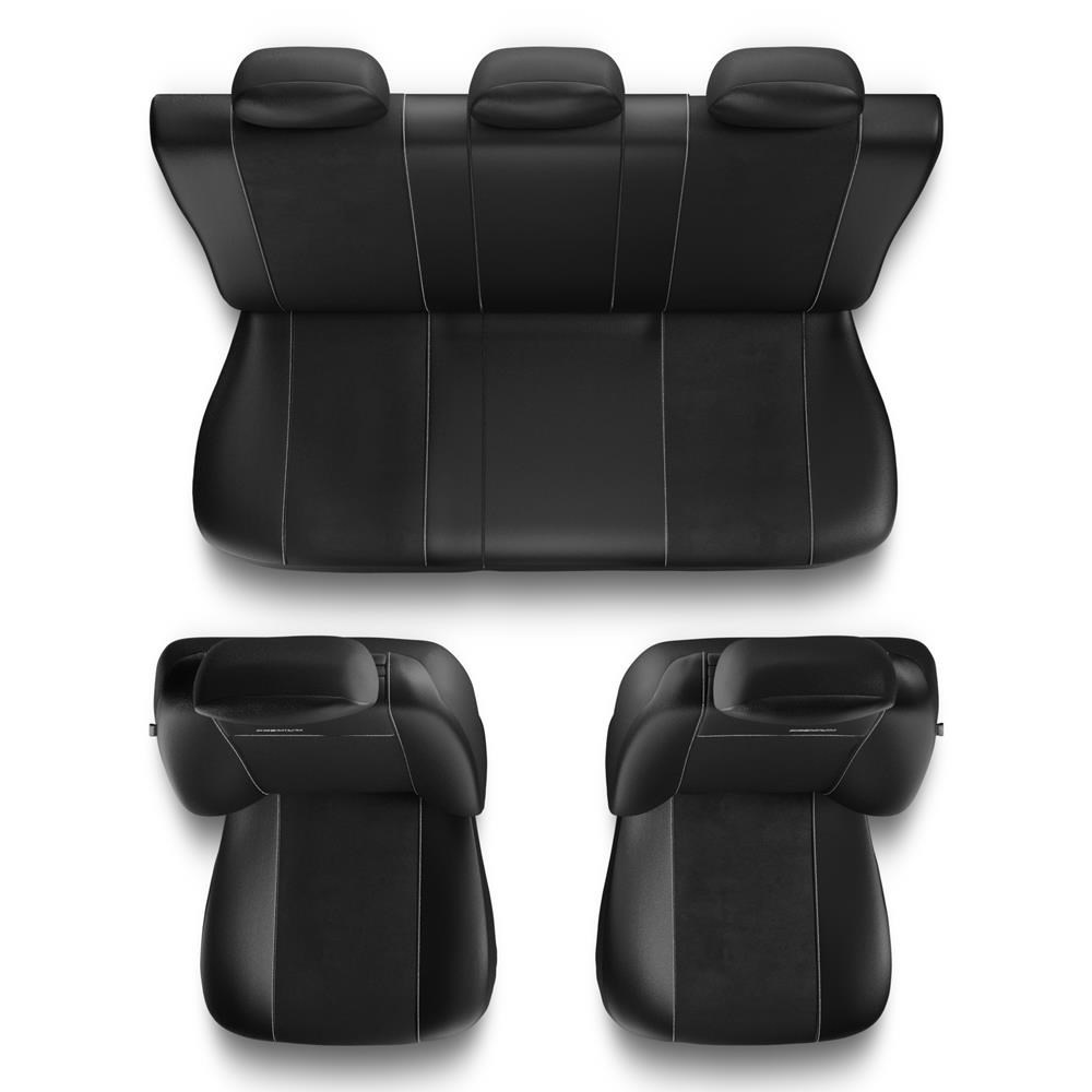 Universal Sitzbezüge Auto für Ford Mondeo MK4, MK5 (2007-2021) - Autositzbezüge  Schonbezüge für Autositze - PR2 schwarz