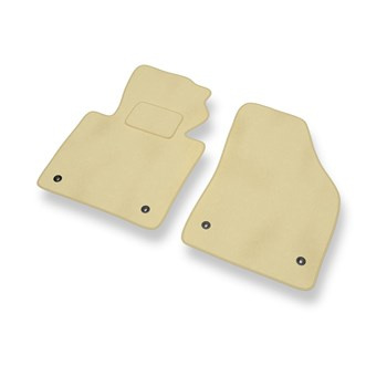 Fußmatten Auto für Volkswagen Touran I MPV (2003-2010) - Premium Velours beige A