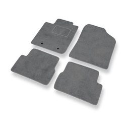 Fußmatten Auto für Toyota Celica VII Liftback (1999-2006) - Premium Velours graue Automatten Autoteppiche