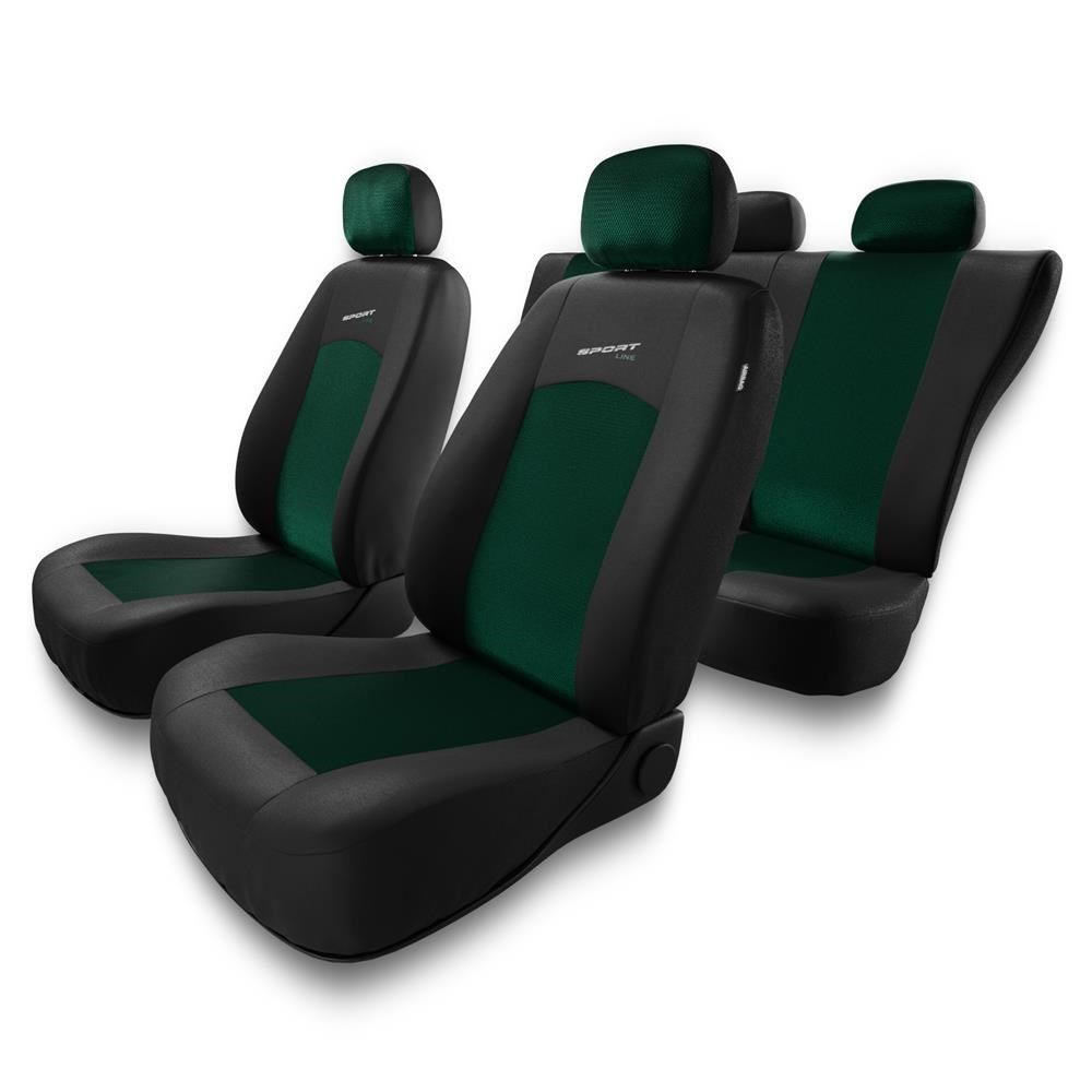 Universal Sitzbezüge Auto für Mercedes-Benz B Klasse W245, W246, W247  (2005-2019) - Autositzbezüge Schonbezüge für Autositze - S-GR grün