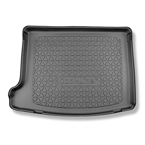 Kofferraumwanne für Jeep Compass II MP 4xe Plug-in Hybrid SUV (07.2020-....) - Kofferraummatte rutschfest Schutzmatte - obere Ladefläche; Varioboden im hoechsten Ebene