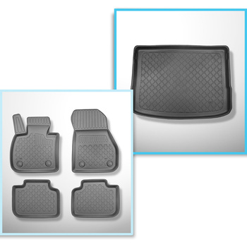 Set Kofferraumschale und angepasste Autoteppiche TPE für: BMW 2er U06 Active Tou