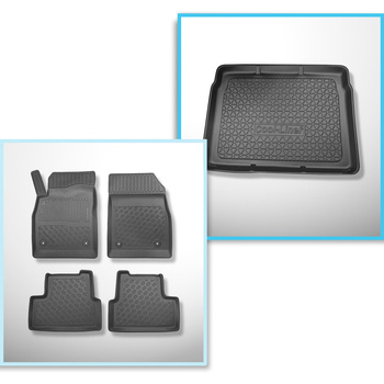 Set Kofferraumschale und angepasste Autoteppiche TPE für: Opel Astra J GTC Coupé