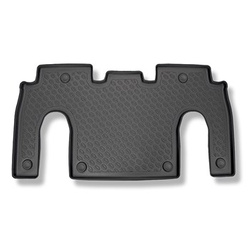 TPE Fußmatten Auto für Tesla Model X SUV (10.2016-....) - schwarz Automatten Autoteppiche - 6 Sitze; 2. Reihe