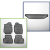 Set Kofferraumschale und angepasste Autoteppiche TPE für: Suzuki Jimny II GJ SUV (10.2018-2020)