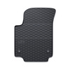 Gummifußmatten Auto für Skoda Citigo Hatchback (2011-2020) - Gummimatten Gummi Fußmatten - schwarz - 4 Stk.