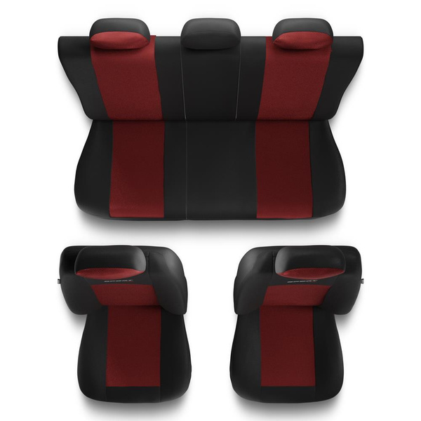 Universal Sitzbezüge Auto für Audi Q7 I, II (2005-....) – Autositzbezüge Schonbezüge für Autositze – S-RD