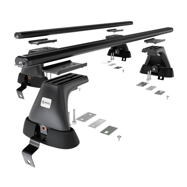 Aluminium-Dachträger für Volvo S60 Cross Country (2015-2019) - schwarz Dachträger Dachgepäckträger - ohne Montagelemente