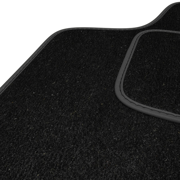 Fußmatten Auto für Citroen Berlingo I Van (1996-2007) - Premium Velours schwarze Automatten Autoteppiche