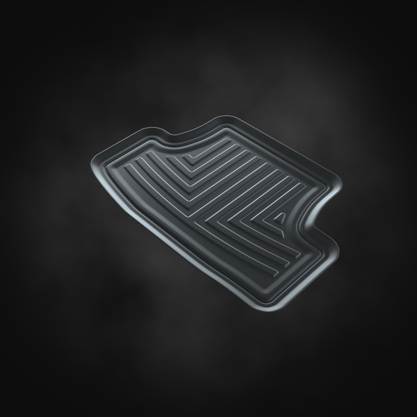 Gummifußmatten Auto für Seat Leon IV (2020-....) - Gummimatten Gummi Fußmatten - schwarze