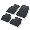 Gummifußmatten Auto für Opel Insignia I Liftback, Limousine, Sports Tourer (2008-2017) - Gummimatten Gummi Fußmatten - schwarz - 4 Stk.