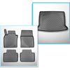 Set Kofferraumschale und angepasste Autoteppiche TPE für: Mazda CX-30 SUV (08.2019-....) - mit Sound-System BOSe;ohne Smart Cargo System