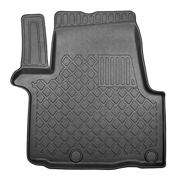 TPE Fußmatten Auto für Renault Trafic III Van (09.2014-....) - kurze und lange Version; Lieferwagen, Pkw - und Lieferwagen, Pkw - schwarz Automatten Autoteppiche