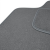Fußmatten Auto für Ford C-Max I (2003-2010) - Premium Velours graue Automatten Autoteppiche