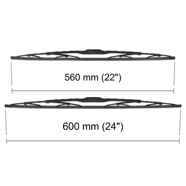 Vordere Scheibenwischer für Peugeot 406 Limousine, SW (10.1996-02.2005) - Wischerblätter Standard