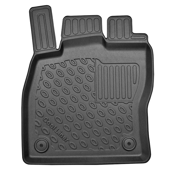 Set Kofferraumschale und angepasste Autoteppiche TPE PREMIUM für: Volkswagen Arteon Fastback, Shooting Brake (06.2017-....) - mit Reparaturset, ohne Reserverad; linke Ausbuchtung abschneidbar