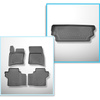 Set Kofferraumschale und angepasste Autoteppiche TPE für: Land Rover Defender (L663) 90 SUV (01.2020-....)