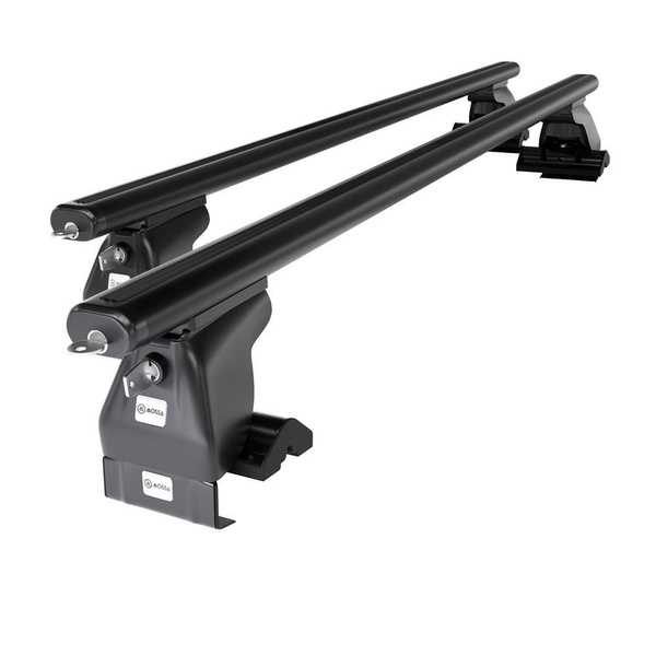 Aluminium-Dachträger für Smart Forfour (2004-2006) - schwarz Dachträger Dachgepäckträger - ohne Montagelemente