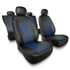 Universal Sitzbezüge Auto für Peugeot 508 I, II (2011-....) - Autositzbezüge Schonbezüge für Autositze - CM-BL