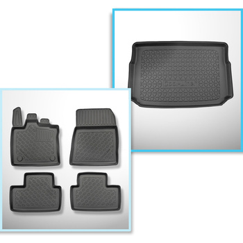 Set Kofferraumschale und angepasste Autoteppiche TPE für: Mitsubishi ASX II SUV 