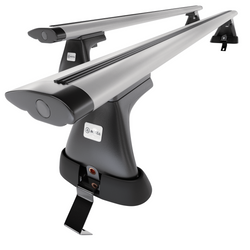 Aluminium-Dachträger für Dacia Sandero III (2021-....) - silbern Dachträger Dachgepäckträger - ohne Montagelemente