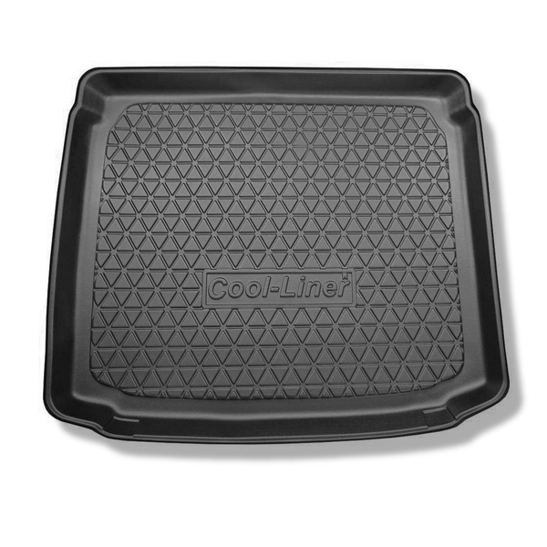 Kofferraumwanne für Volkswagen Tiguan I SUV (07.2007-04.2016) - Kofferraummatte rutschfest Schutzmatte - vertiefte Ladeflaeche; mit Reparaturset