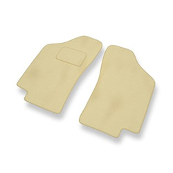 Fußmatten Auto für Fiat Tipo I Hatchback (1988-1995) - Premium Velours beige Automatten Autoteppiche