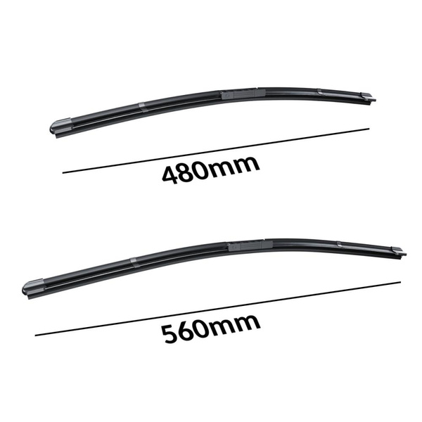 Vordere Scheibenwischer für Dacia Duster II SUV (01.2018-2024) - Wischerblätter Flach